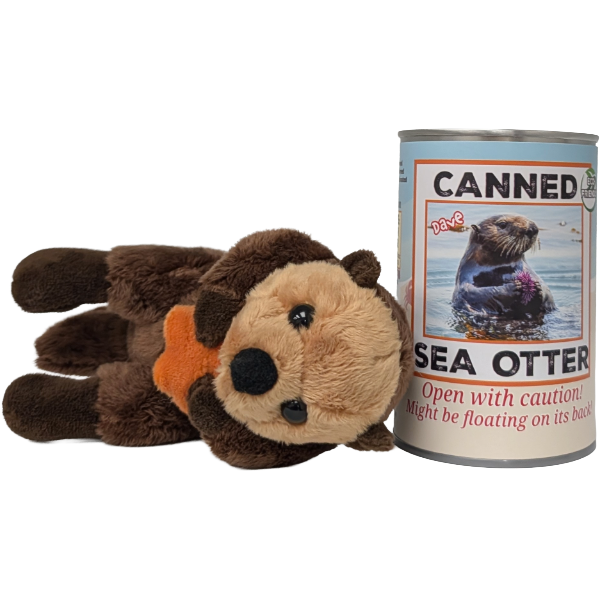 Dave the Canned Sea Otter - Eco-Friendly and Recycled Gift: Pop Top Lid