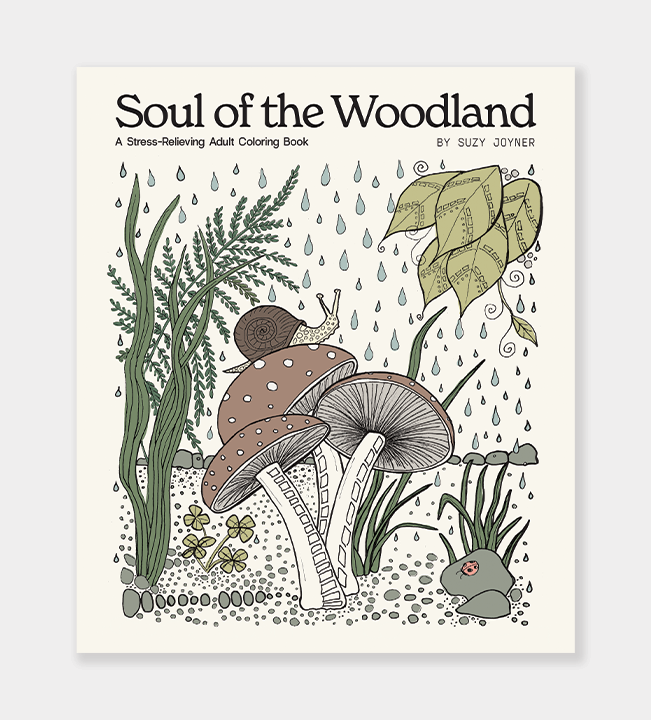 Soul of the Woodland: An Adult Coloring Book with Mushrooms