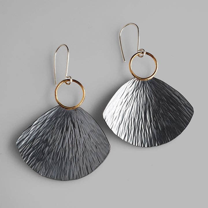 Mixed metal oxidized Sway Earrings