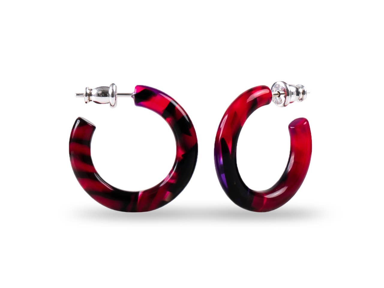 Ultra Mini Hoop Collection | Small Acetate Hoops: Lavender