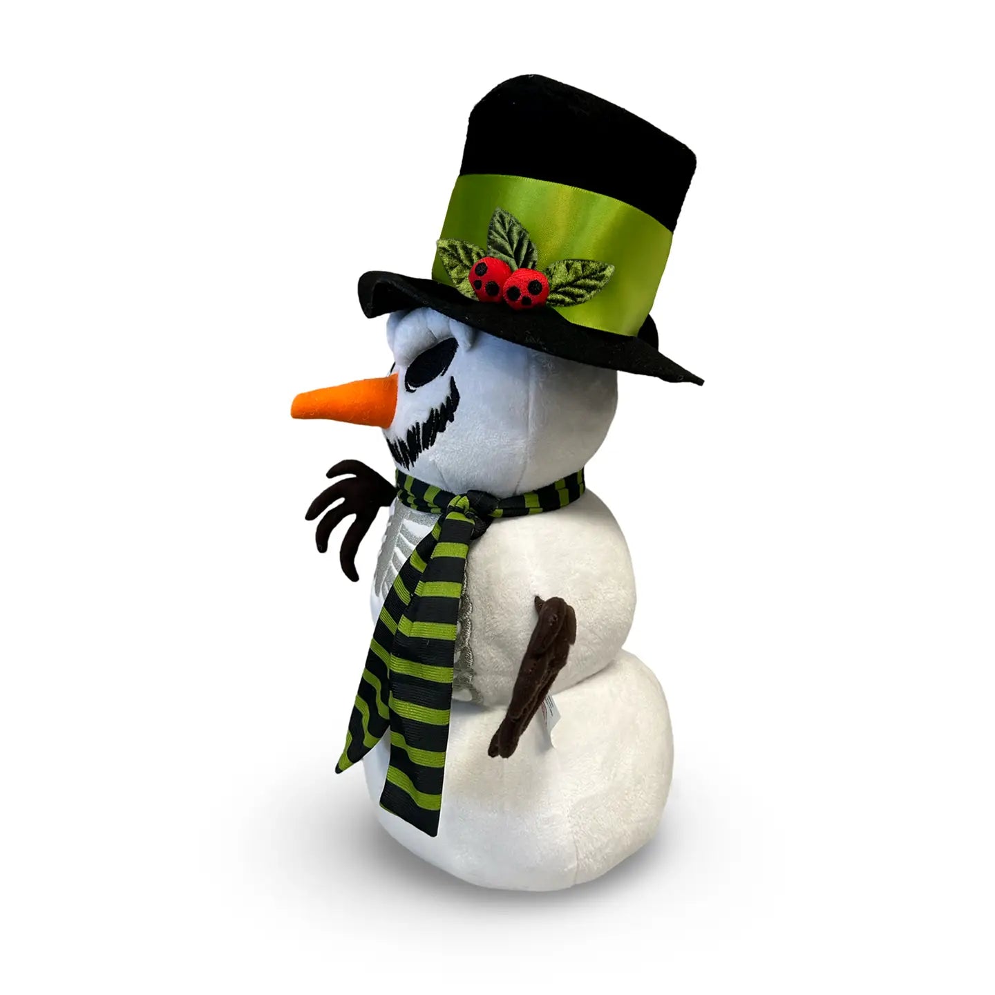 16" Scary Snowman, Christmas Decor, Halloween Plush Pillow
