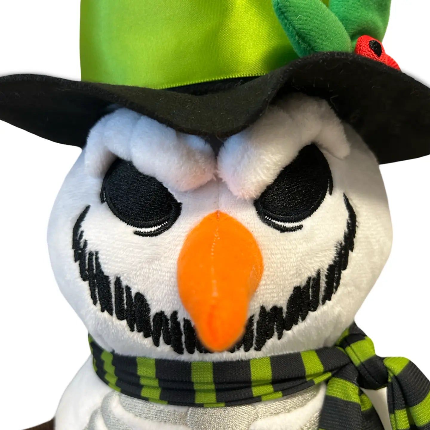 16" Scary Snowman, Christmas Decor, Halloween Plush Pillow
