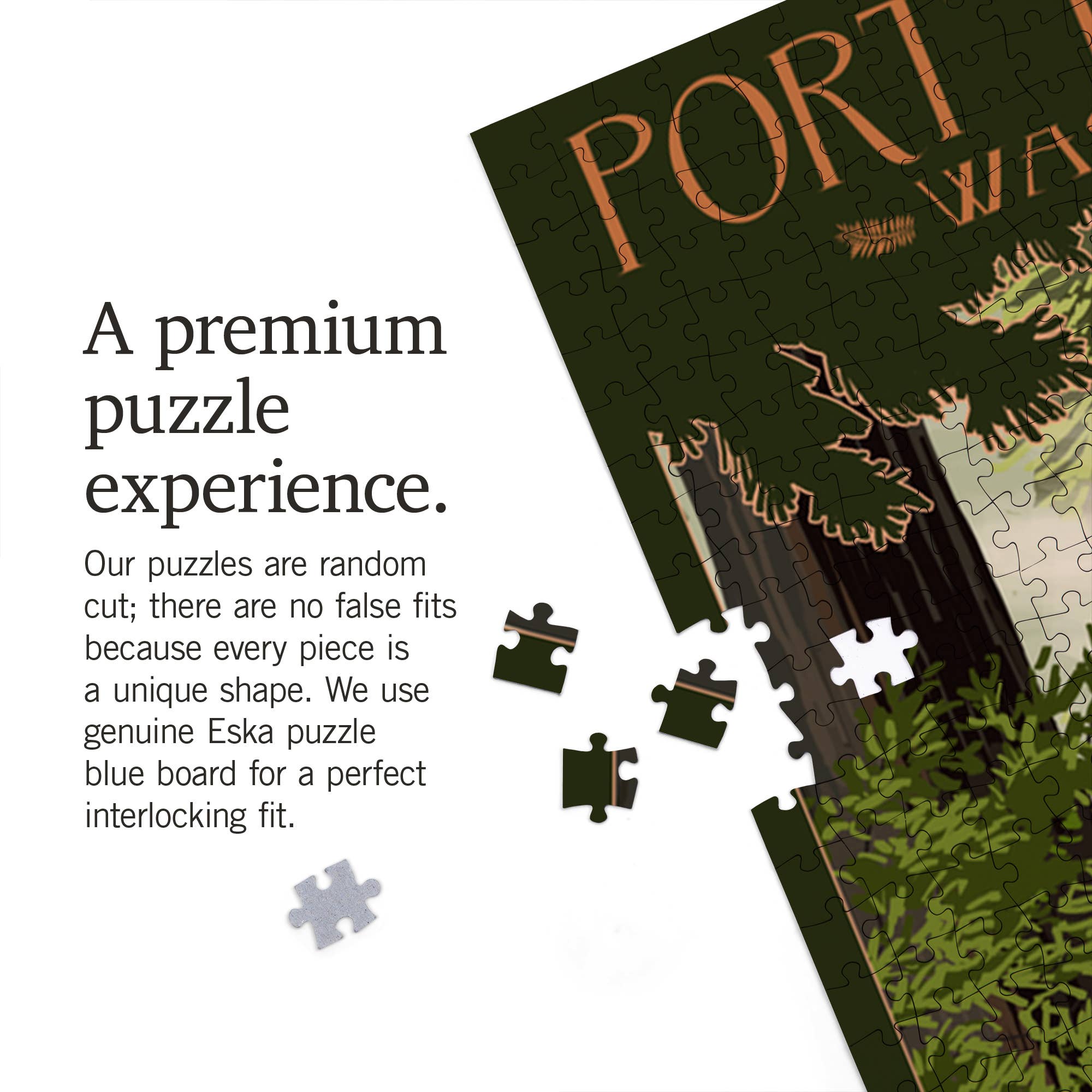 1000 PIECE PUZZLE Port Townsend, Washington, Deer and Fawns