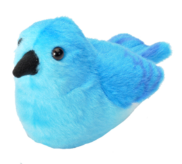 Audubon Bird Mountain Bluebird Stuffed Animal W Sound 5.5"
