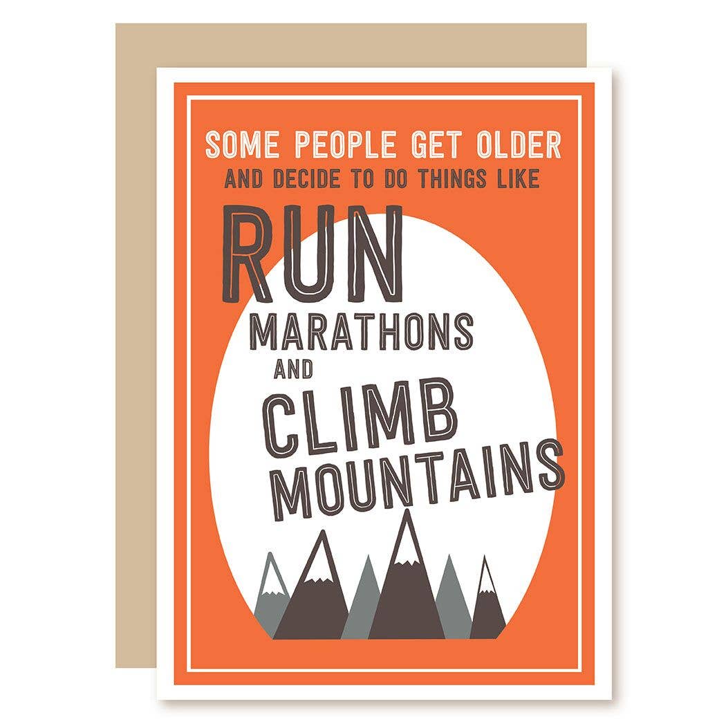 Run Marathons Birthday Card