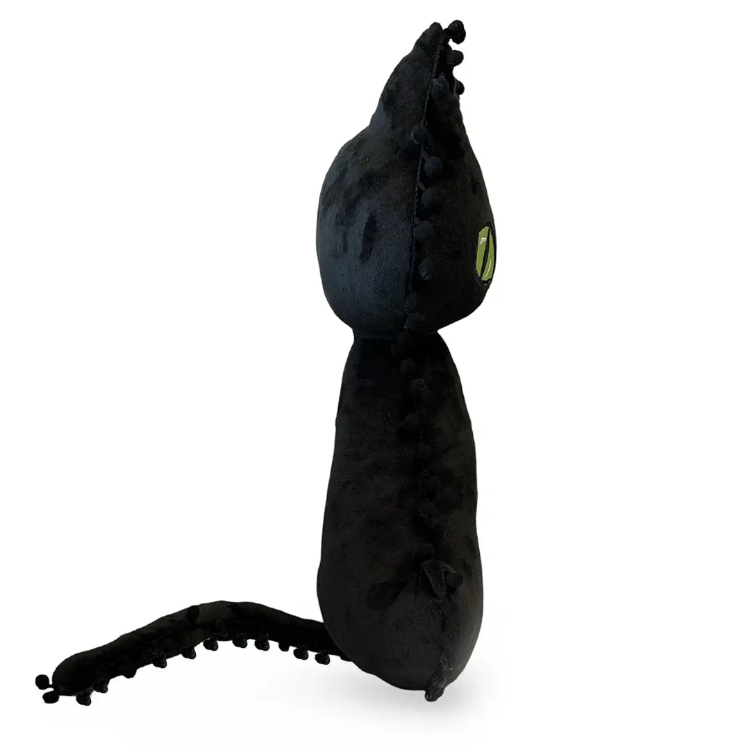 18" Halloween Decor, Plush Pillow - Black Cat