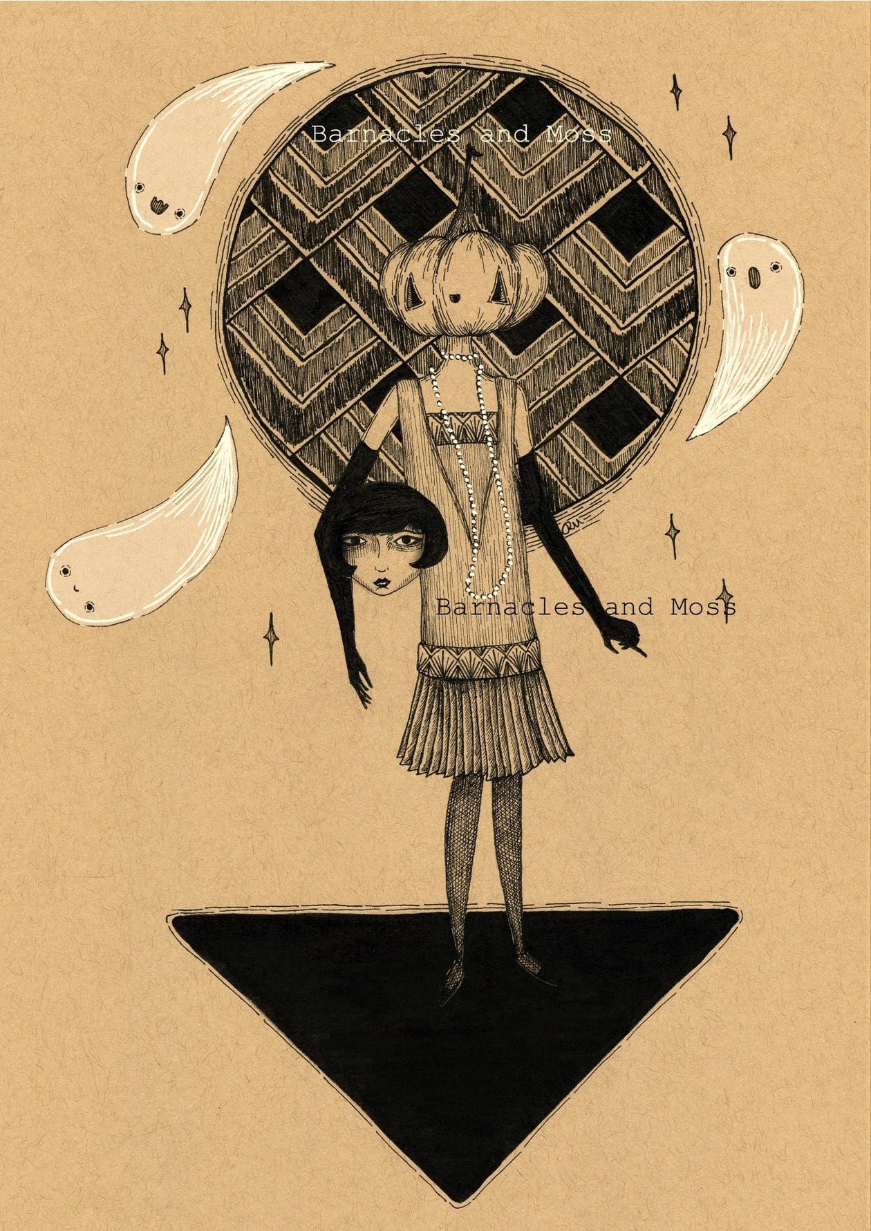 1920s Halloween Fine Art Print