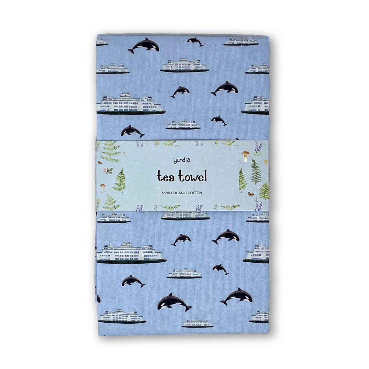 Ferry Tea Towel - Organic Cotton Kitchen Towel