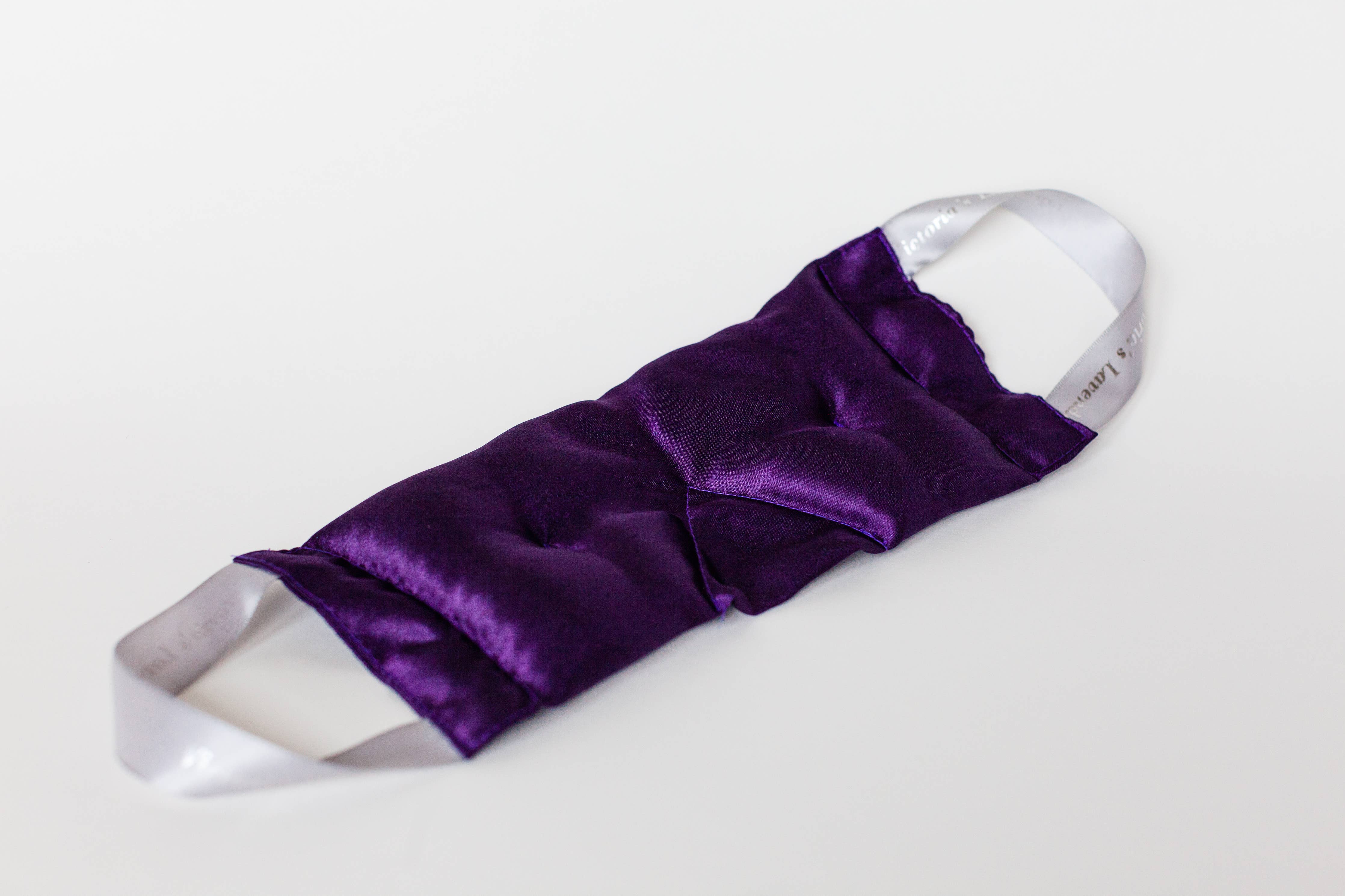 Eye Mask in gift bag - dark purple
