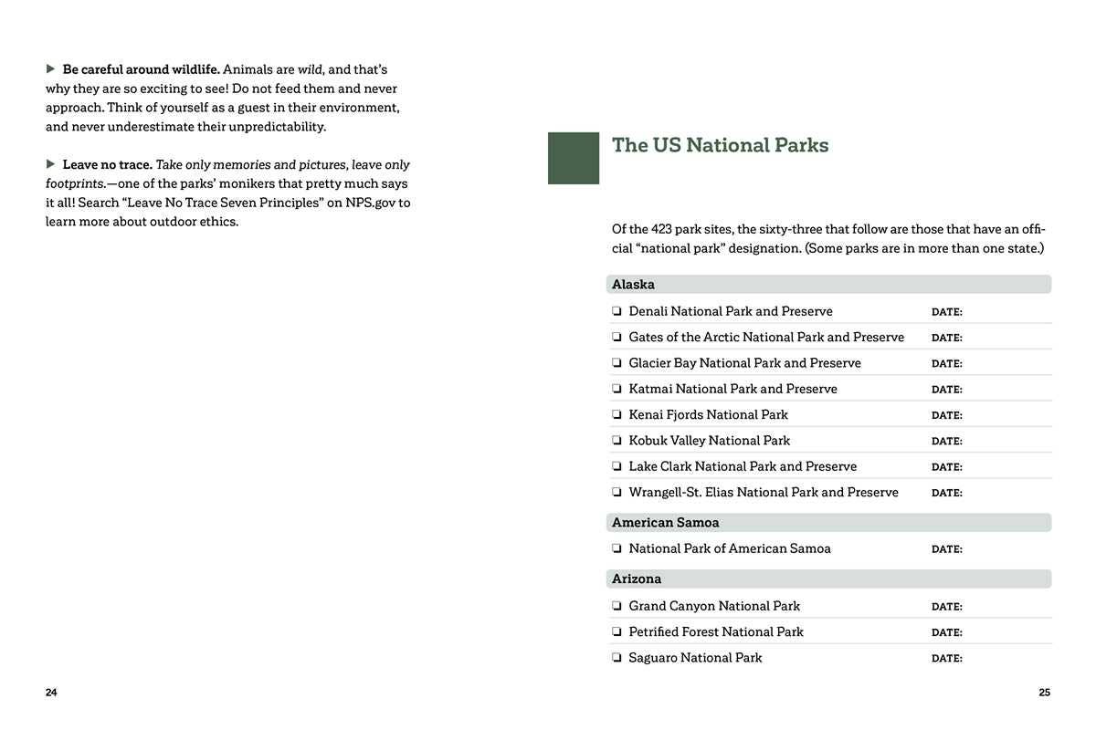 National Parks Journal by Stefanie Payne: Hardcover; 208 pages / English