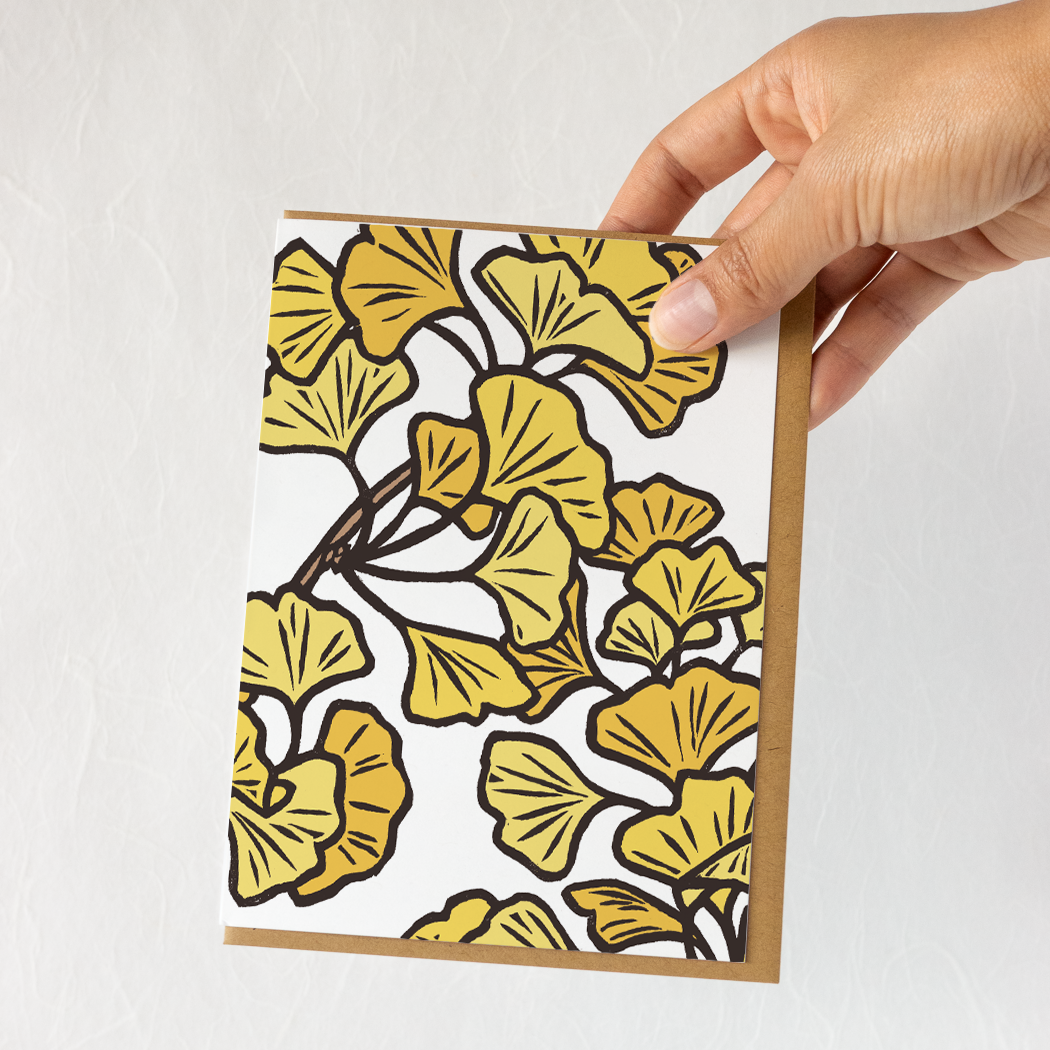 Ginkgo Branches - Card