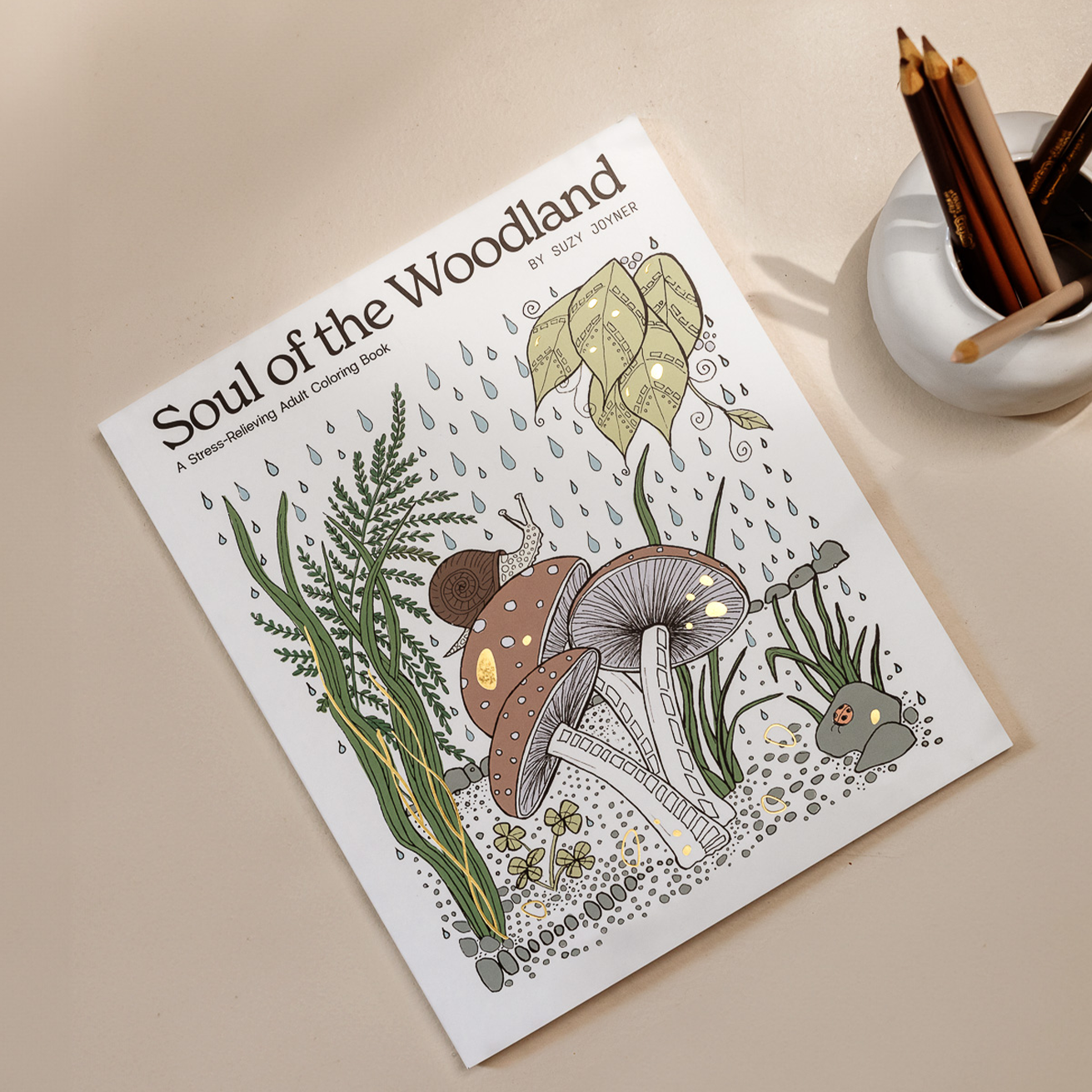 Soul of the Woodland: An Adult Coloring Book with Mushrooms