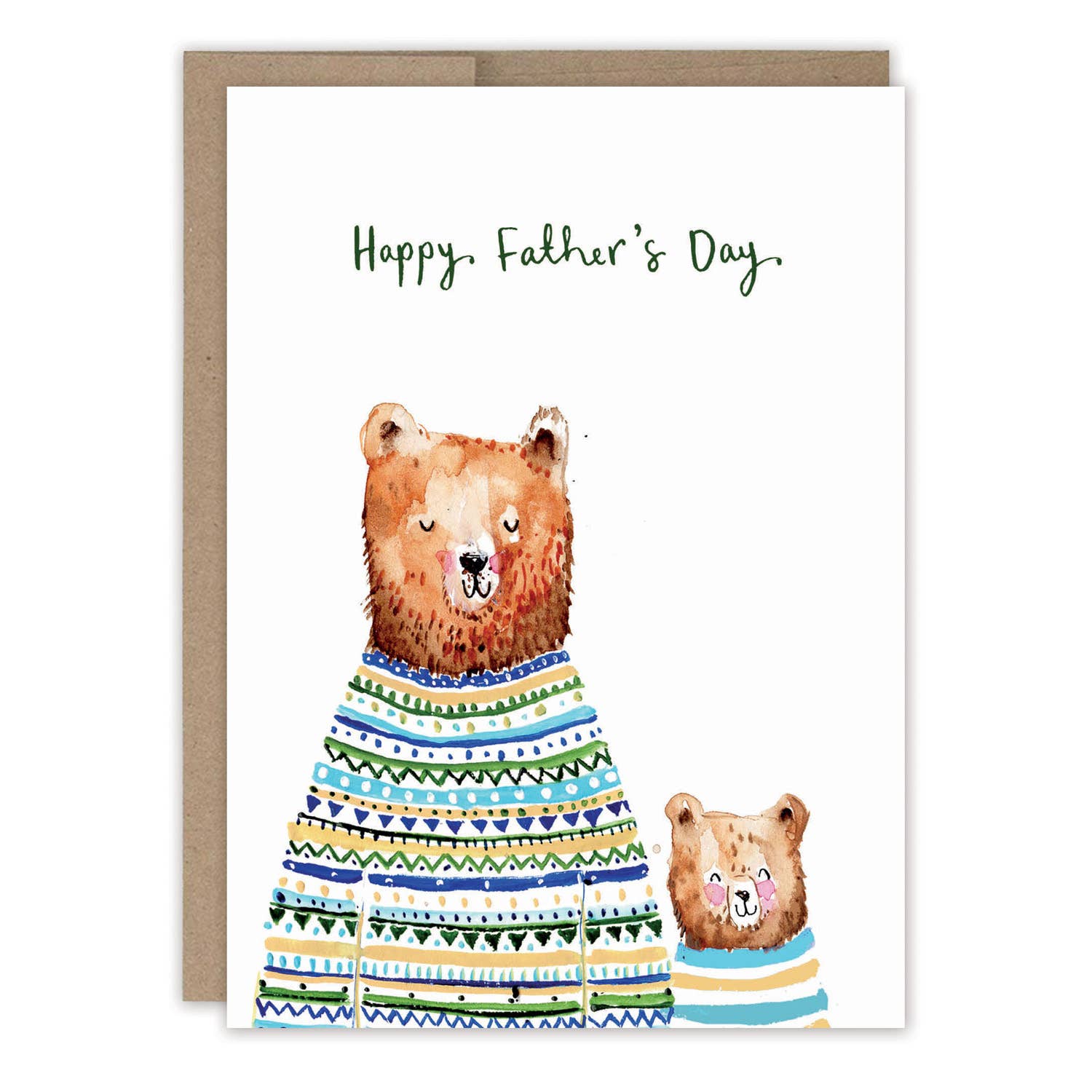 Sweater Bears Father's Day Card