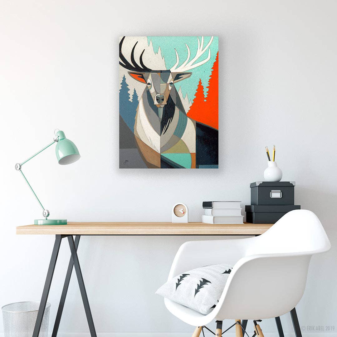 Wapiti - WHLSL Print: Unframed / 9x12 / Bamboo Paper