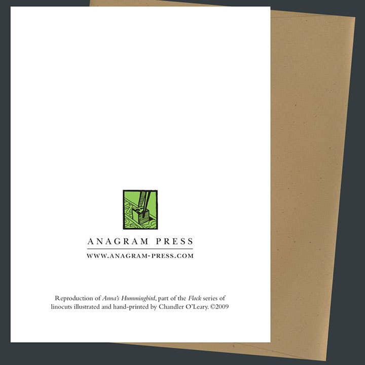 Anna's Hummingbird Card: Individual