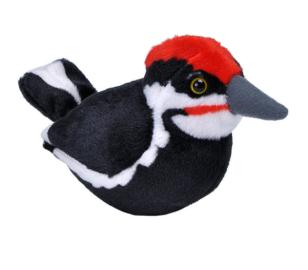Audubon Bird Pilated Woodpecker Stuffed Animal W Sound 5.5"