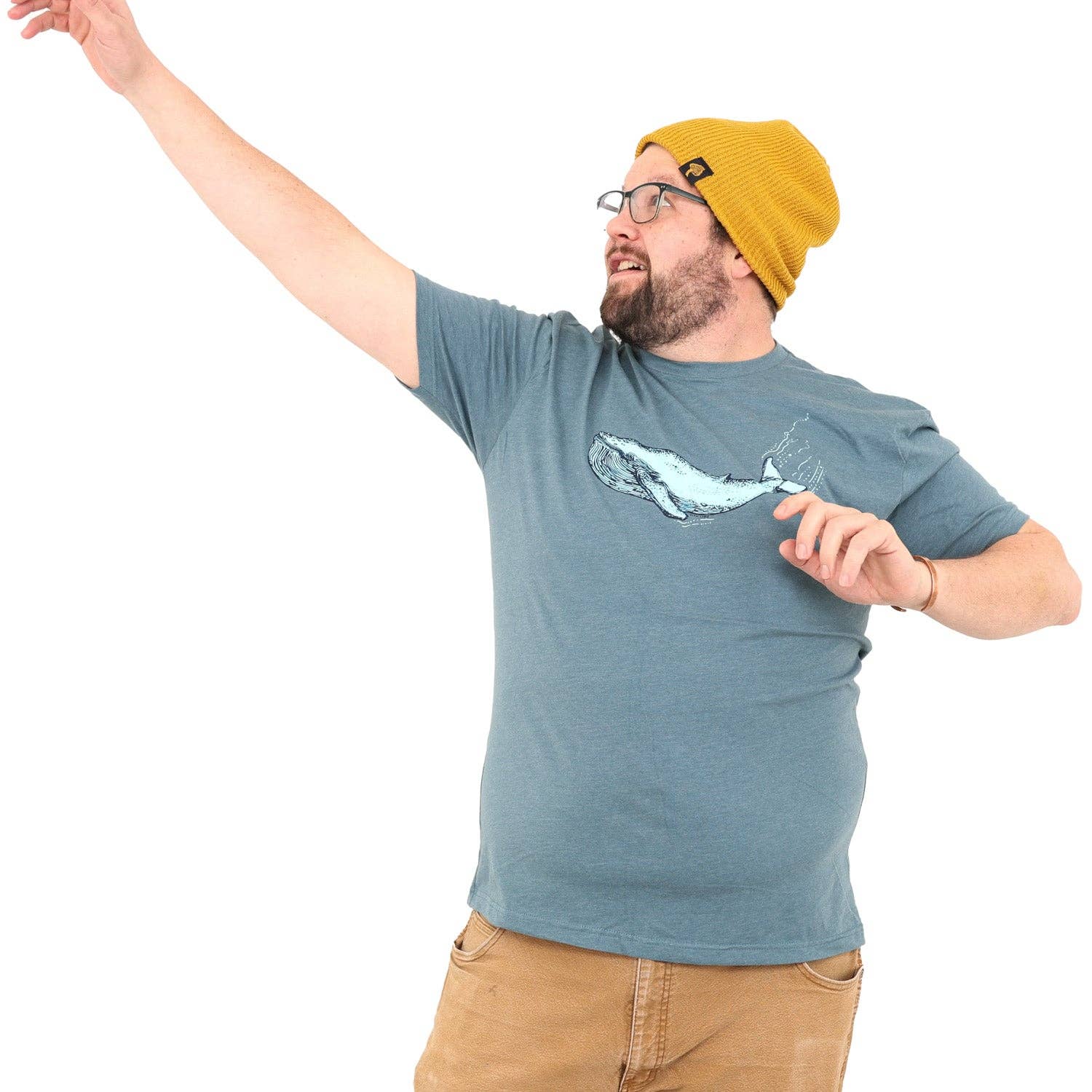 Blue Whale T Shirt: Indigo