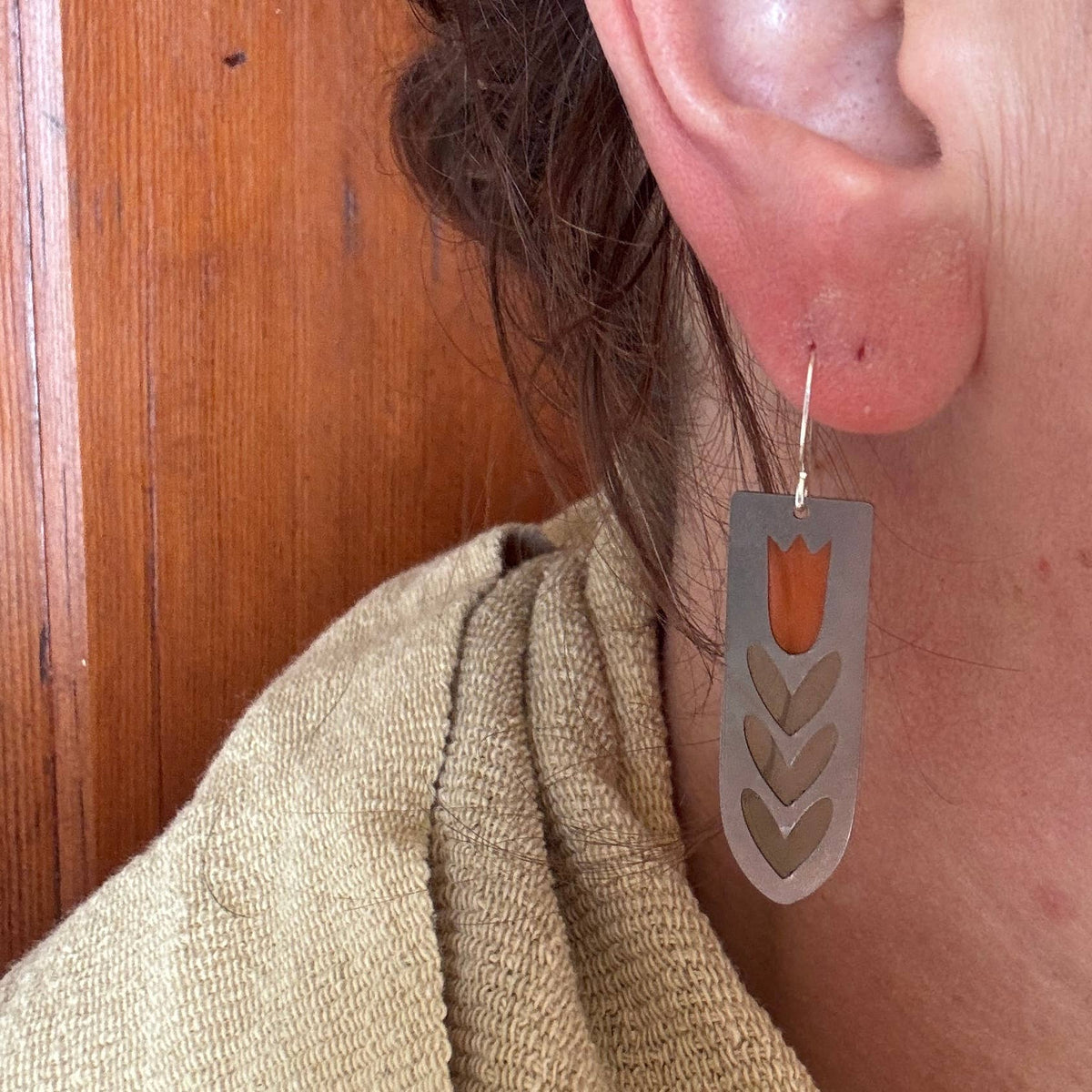 Scandi // Stained Glass Resin Earrings