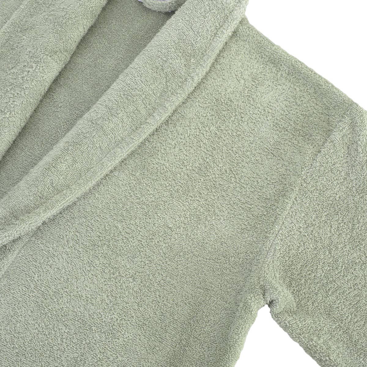 100% Turkish Cotton Unisex Aristocrat Bathrobe: Grey / S/M