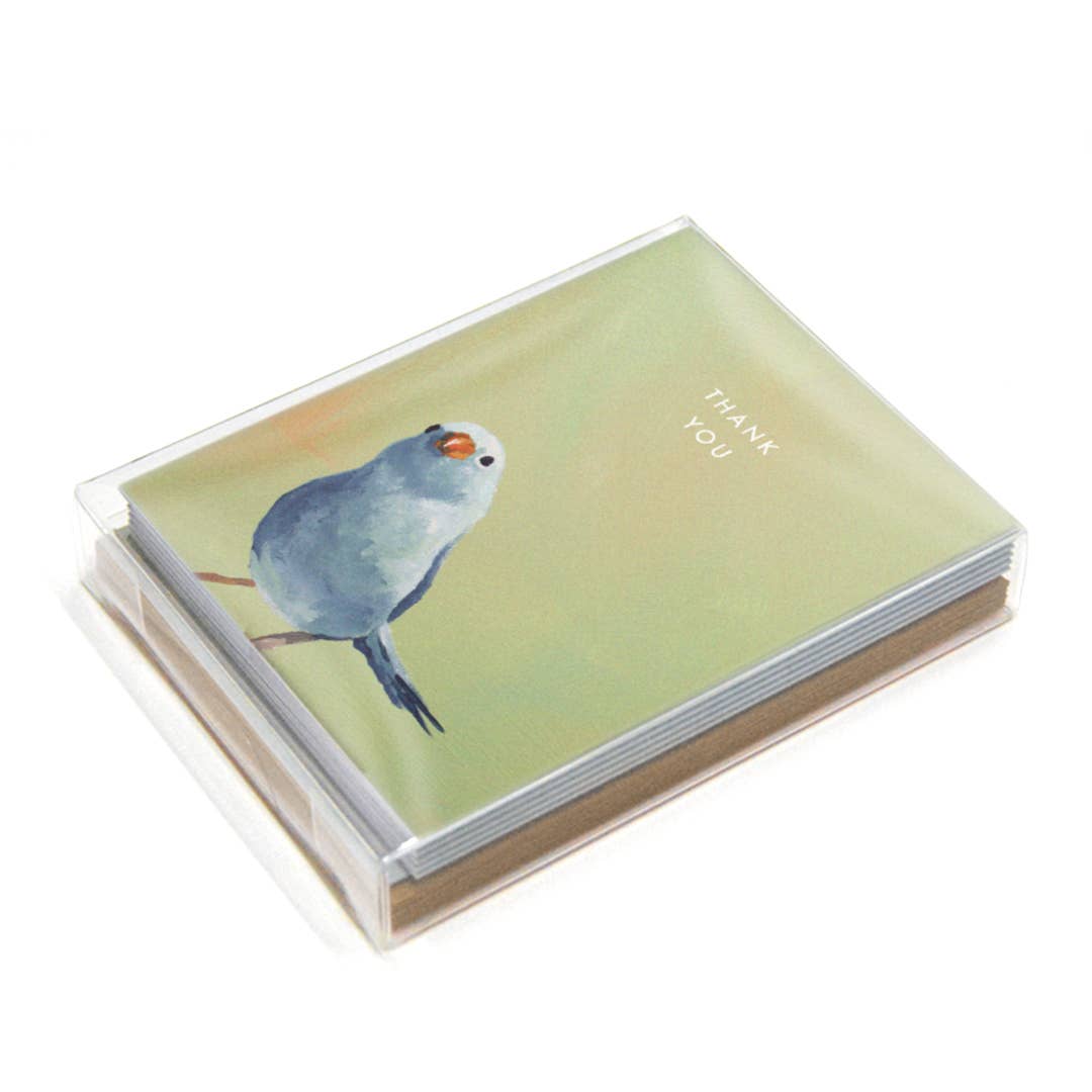 Blue Bird Thank You Greeting Card: Single
