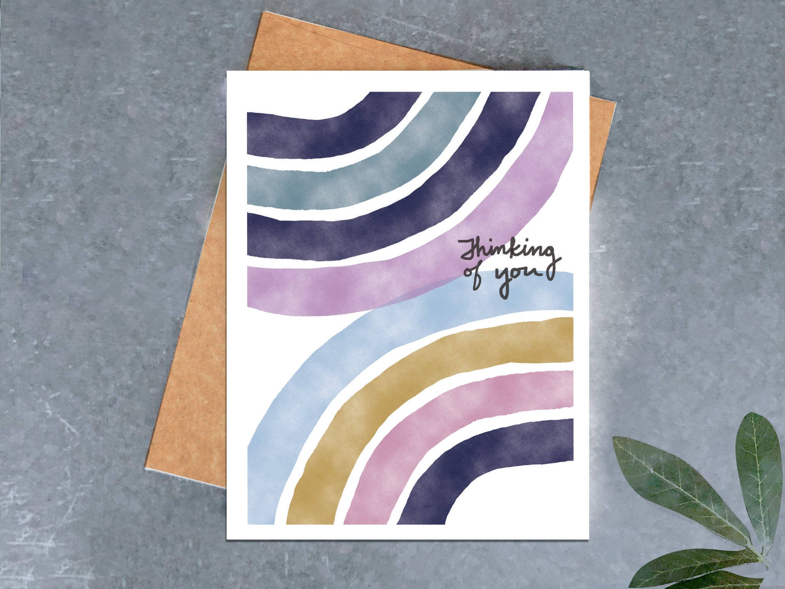 Rainbow Thinking of You Card