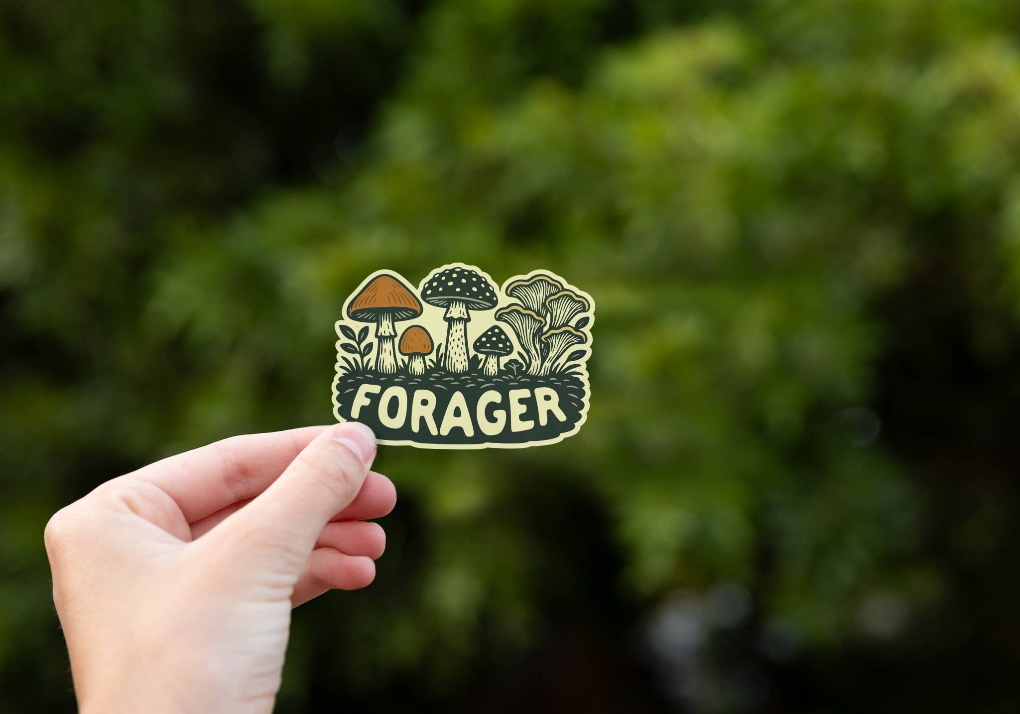 Forager Mushrooms Sticker