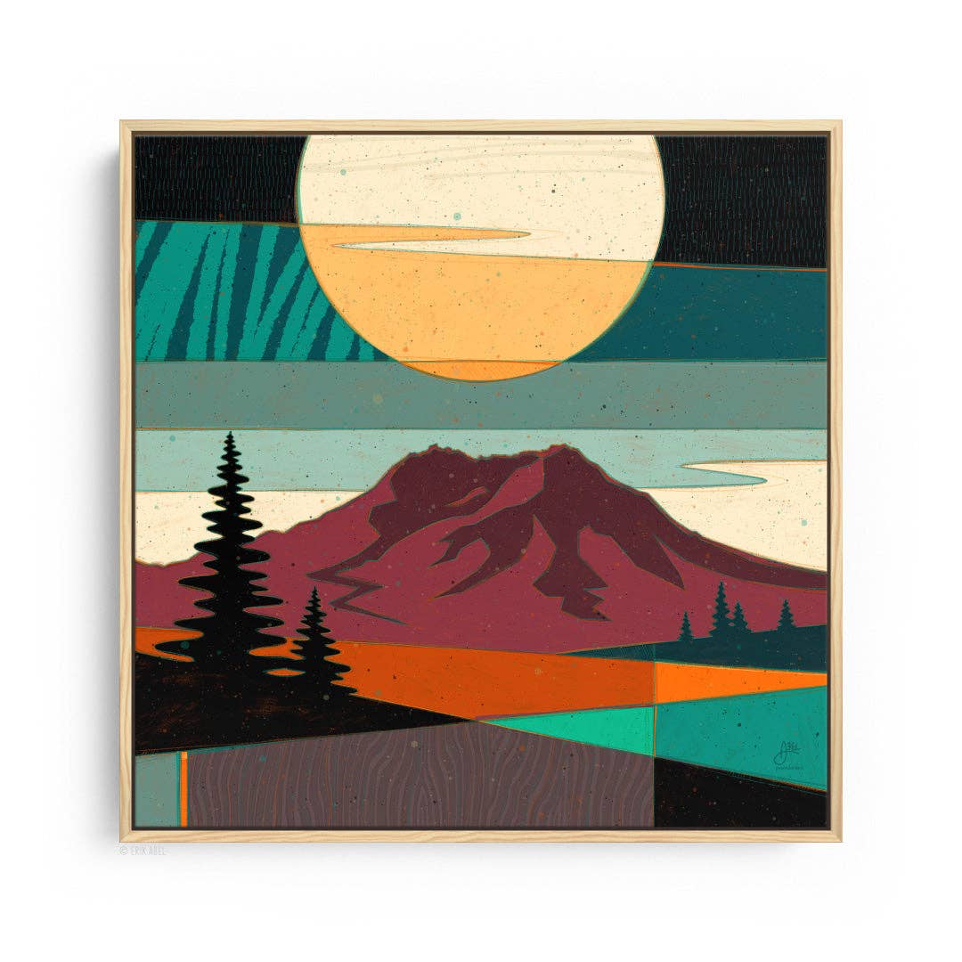 Pnwonderland: St. Helens - WHLSL Print: Unframed / 12x12 / Bamboo Paper