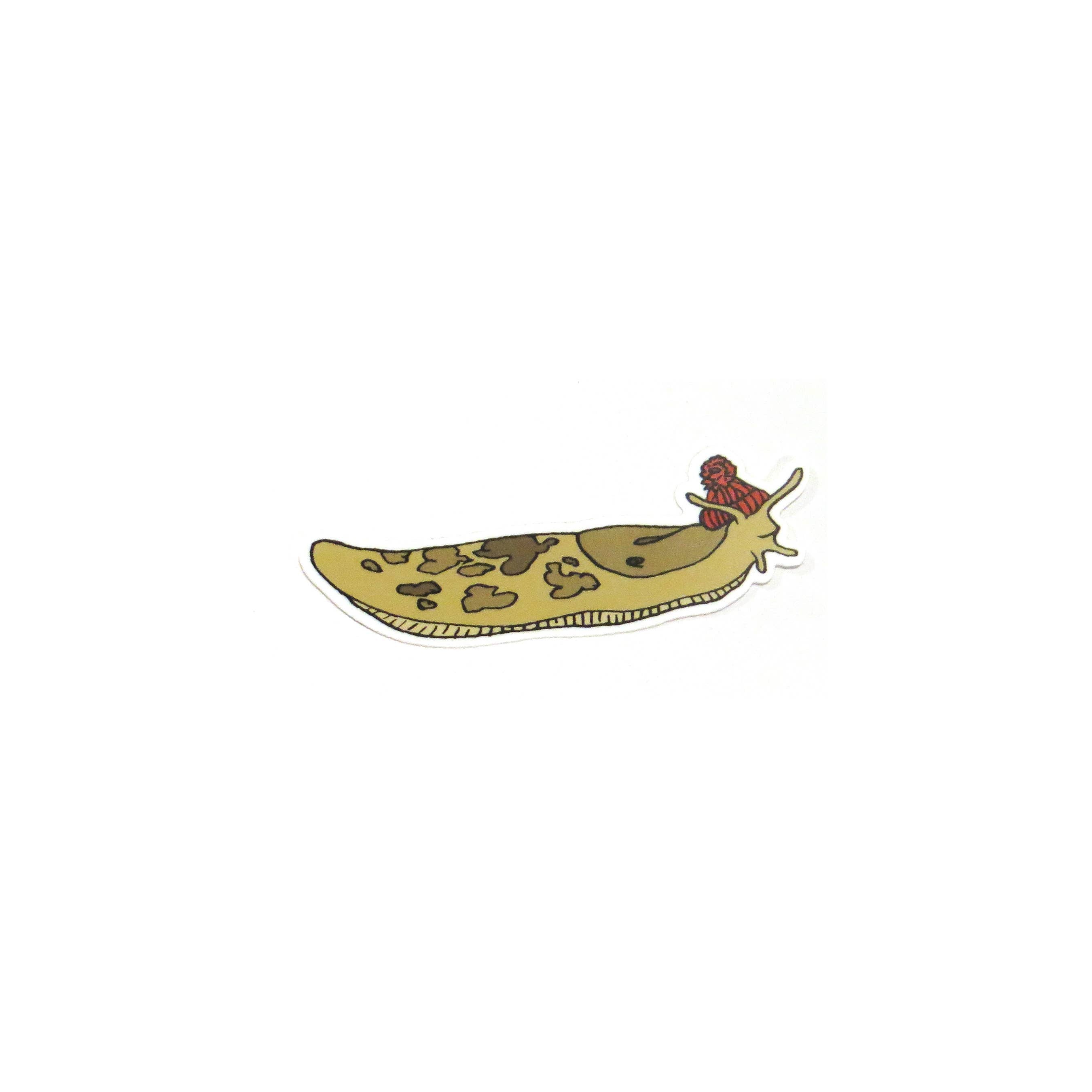 Slug Sticker with Red Hat