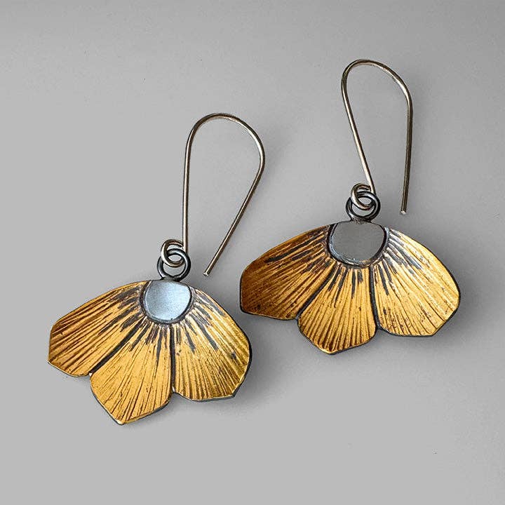 Handmade Floral Aster Earrings
