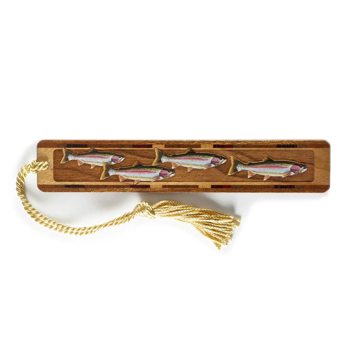 Rainbow Trout Wood Bookmark