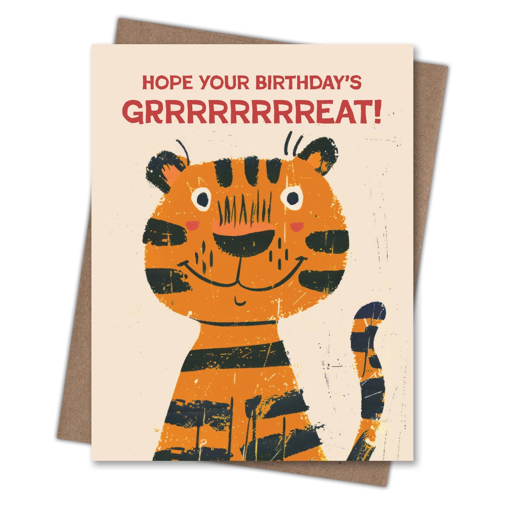 Great Tiger Birthday Card