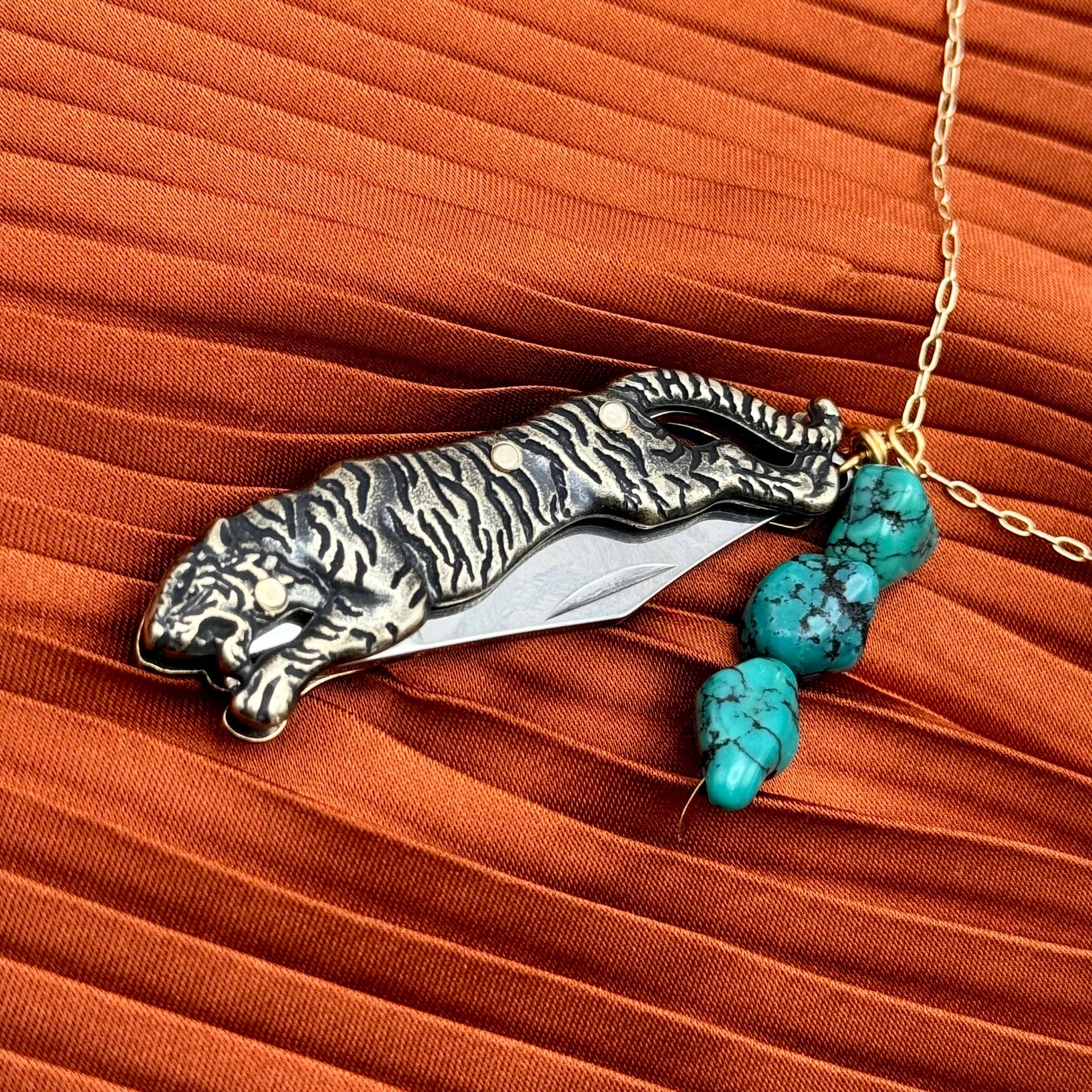 Handmade Untamed Necklace: 30" / Gold