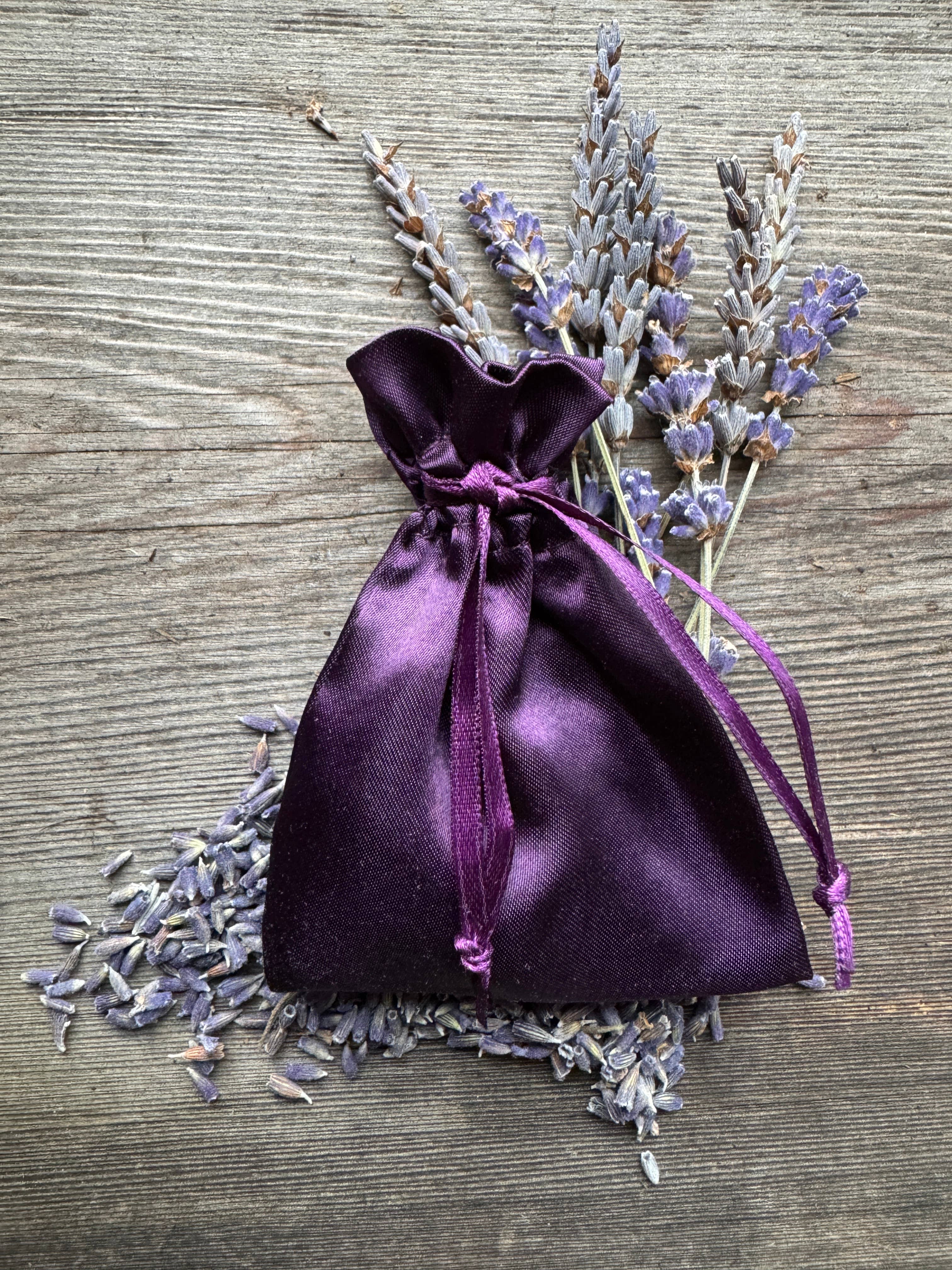 Spanish Lavender Glass Bead Pendant on Silver Chain