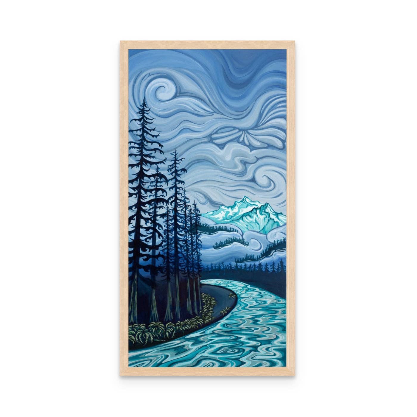 "Wandering in the Gloom" Print: 8x16" / Bamboo Paper
