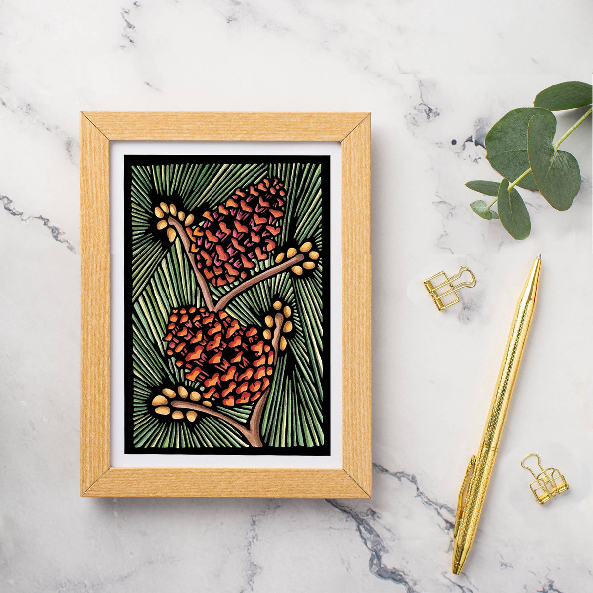 Greeting Card Pine Cones