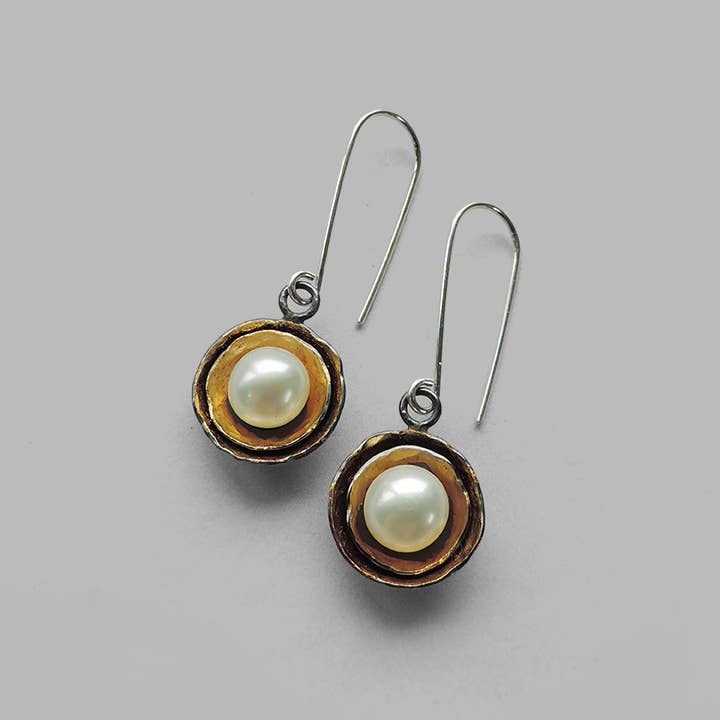 Elegant and modern mixed metal Dream Earrings