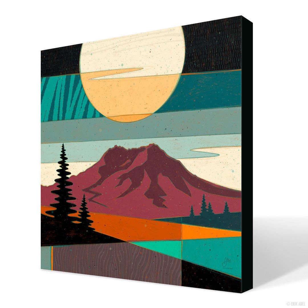 Pnwonderland: St. Helens - WHLSL Print: Unframed / 12x12 / Bamboo Paper