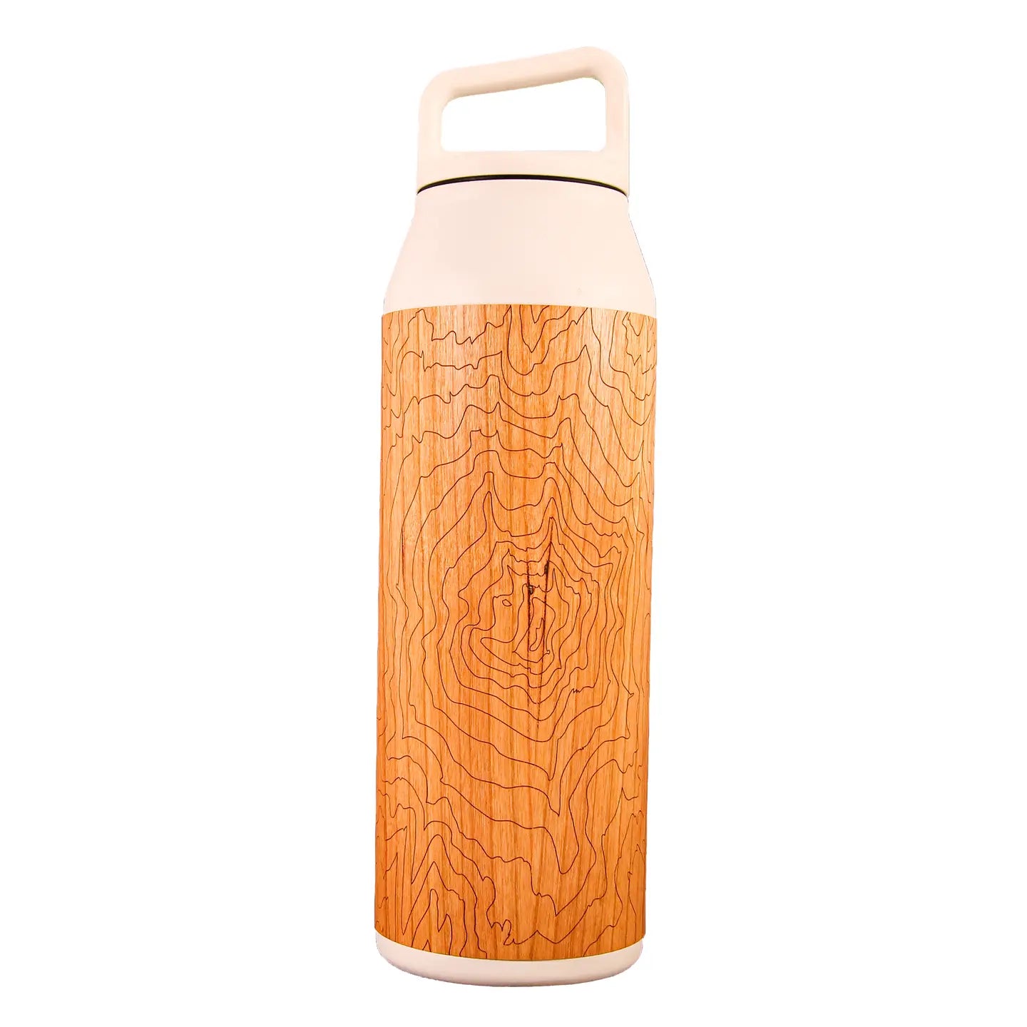 42 oz Wood Wrapped Miir 20oz Bottle: Mt. Hood Topo