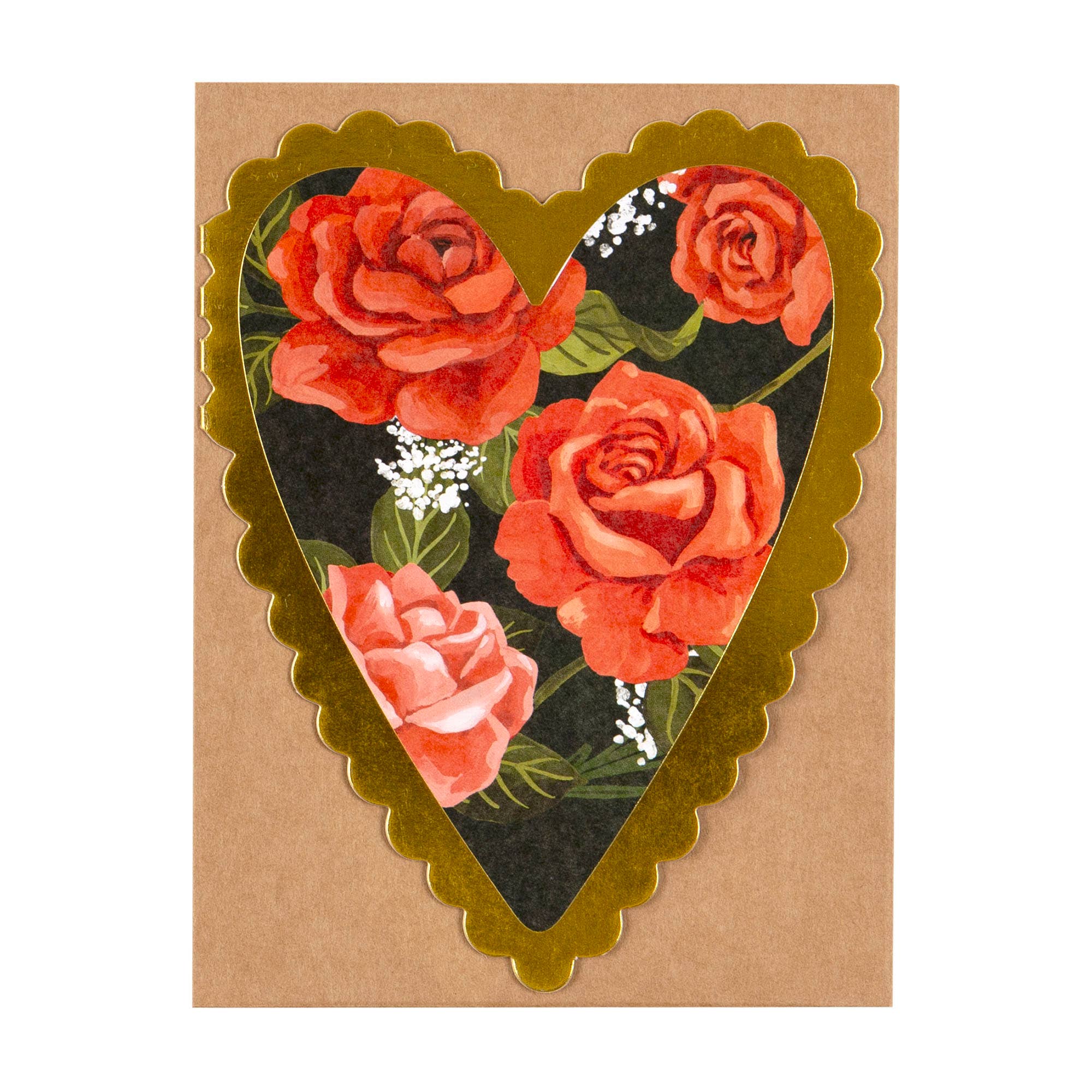 Red Roses Heart Specialty Greeting Card