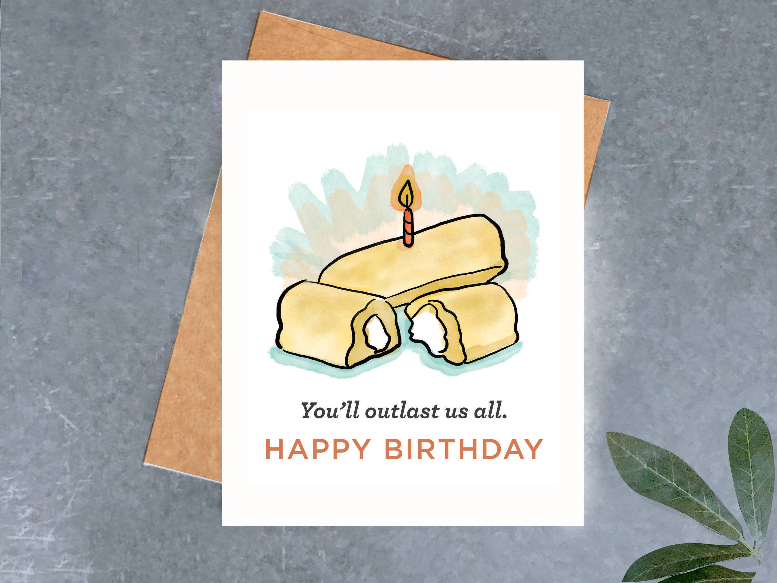 Twinkie Birthday Card