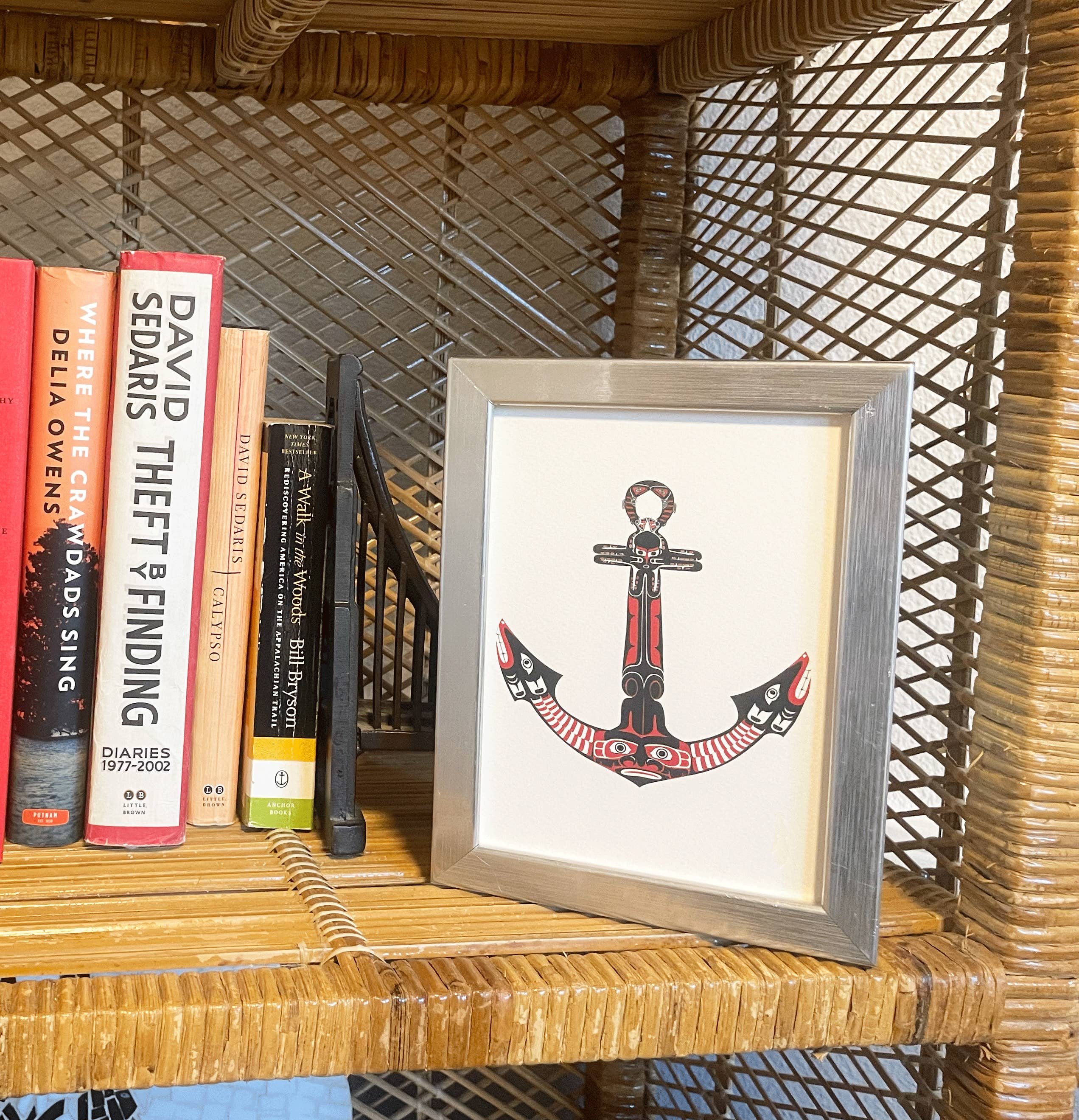 PNW Native American Coffee Anchor 5"x7" Letterpress Print