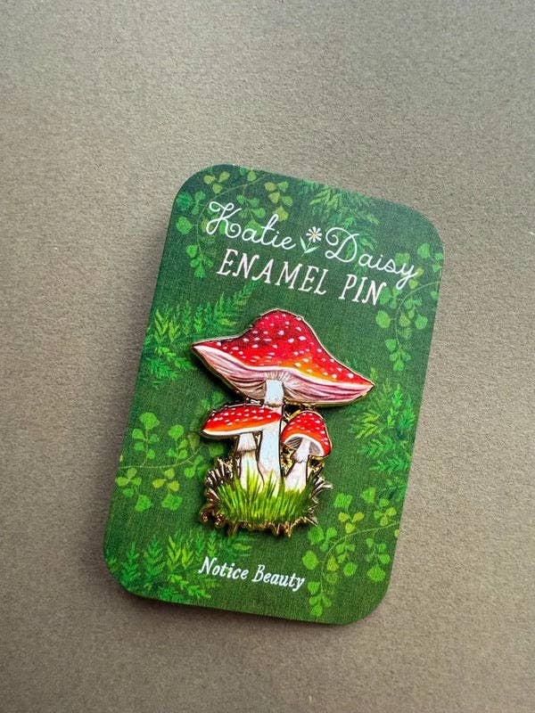 Amanita Mushroom Enamel Pin