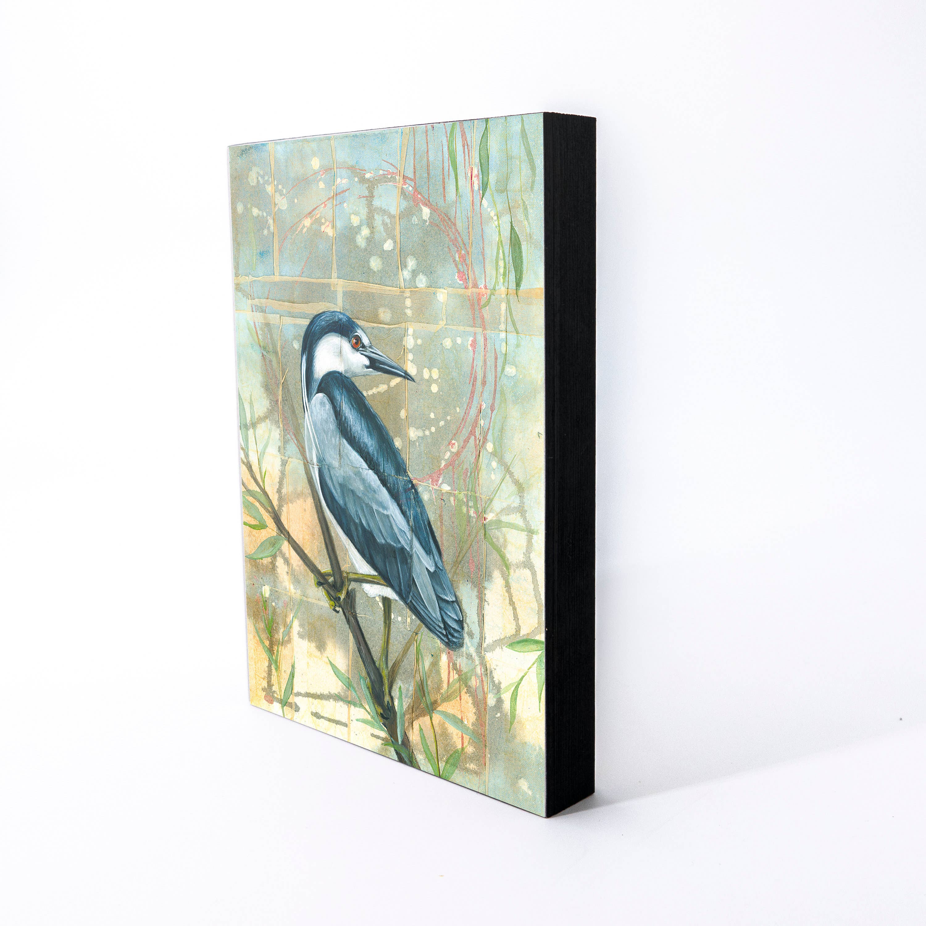 Black-crowned Night Heron Wood Panel Giclée Print