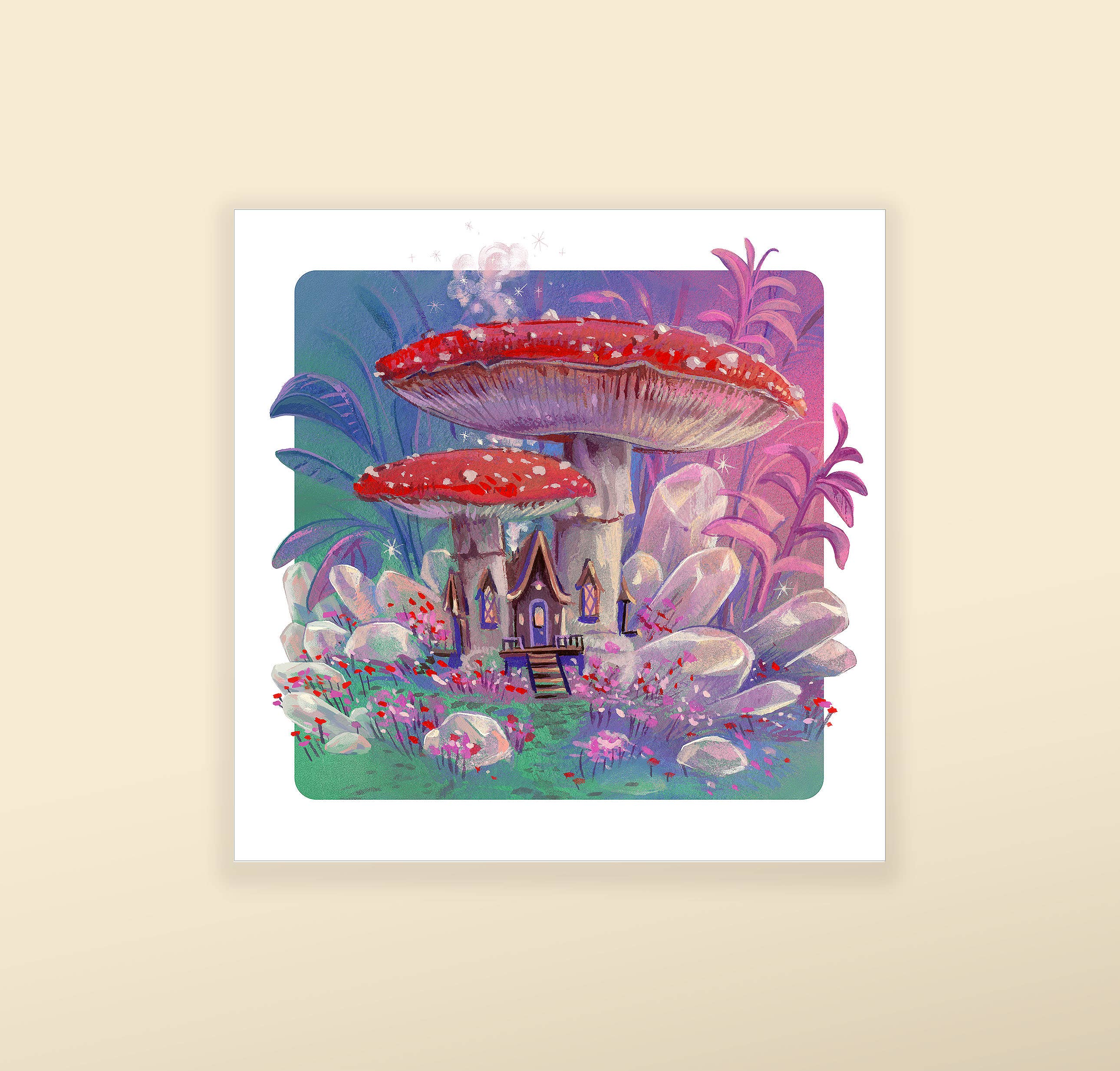 Amanita Crystal Manor - Fine Art Print