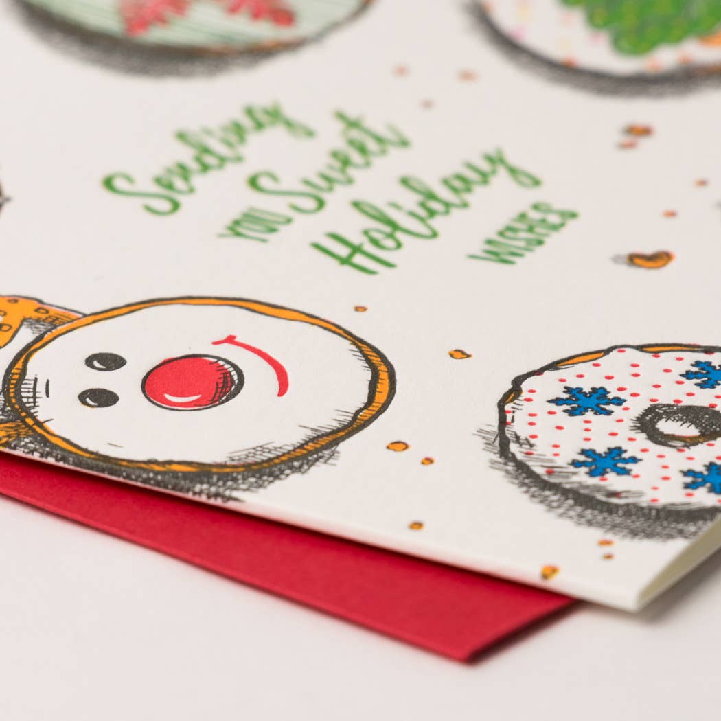 Holiday Donuts Card: Single Card