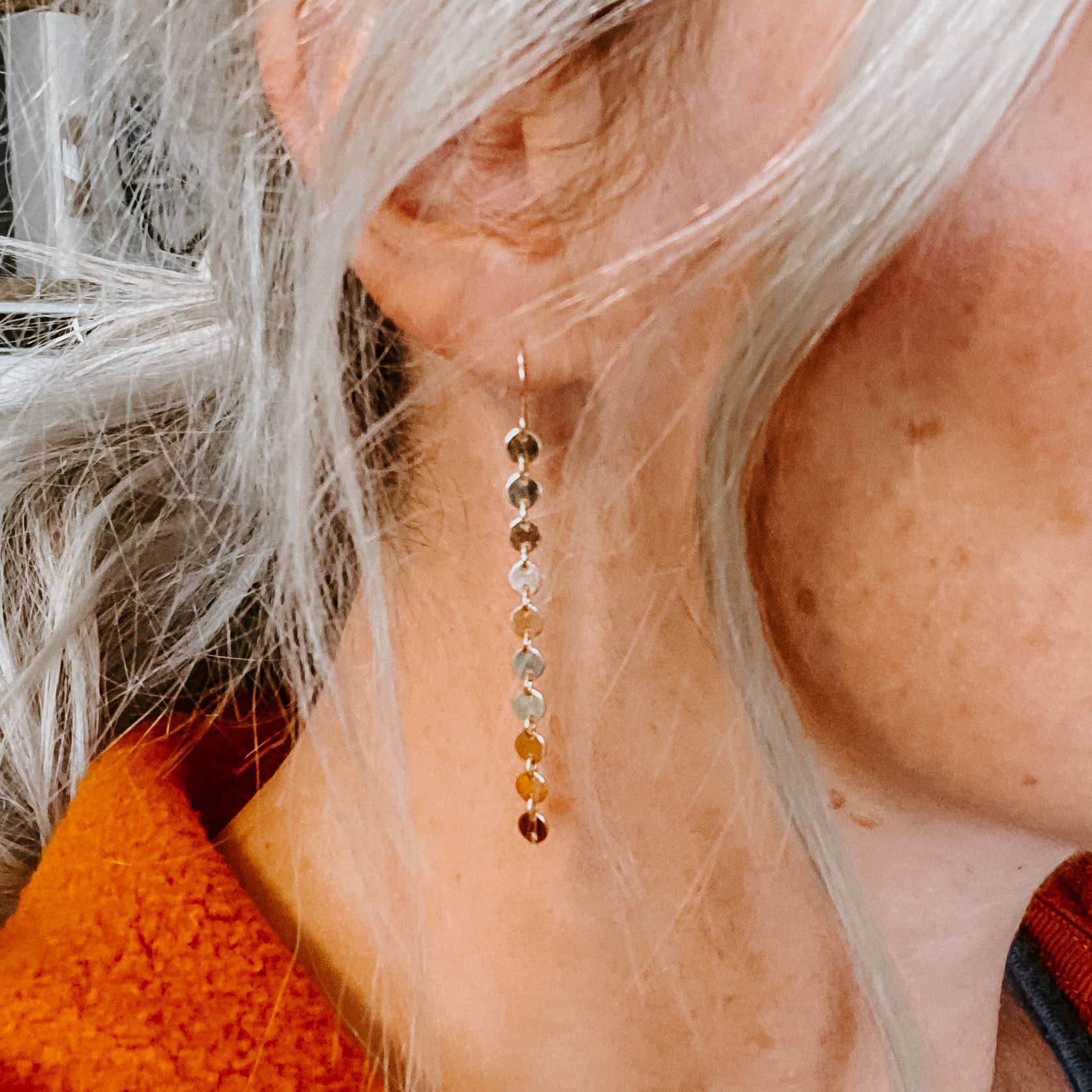 Sand Dollar Earrings: Sterling Sliver