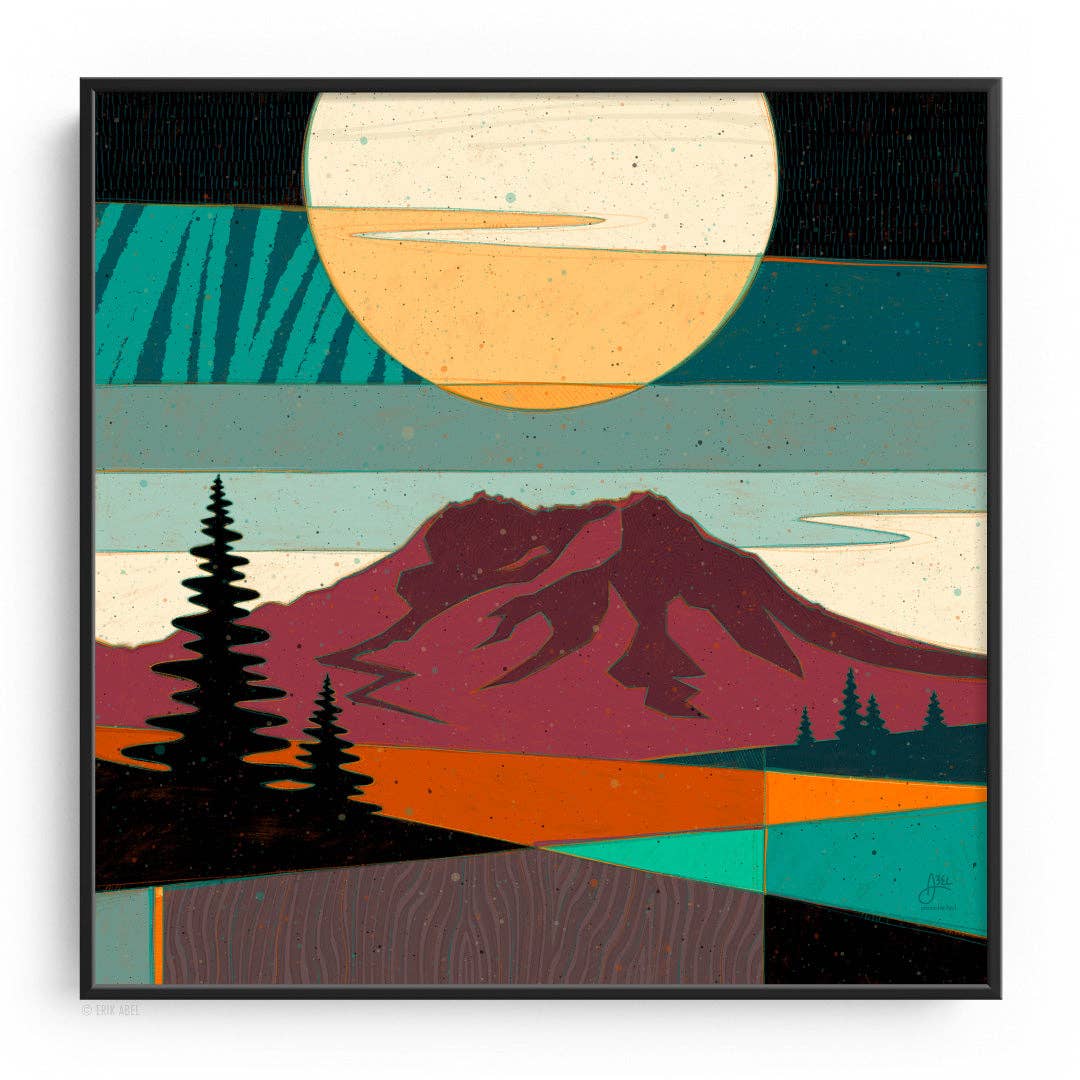 Pnwonderland: St. Helens - WHLSL Print: Unframed / 12x12 / Bamboo Paper