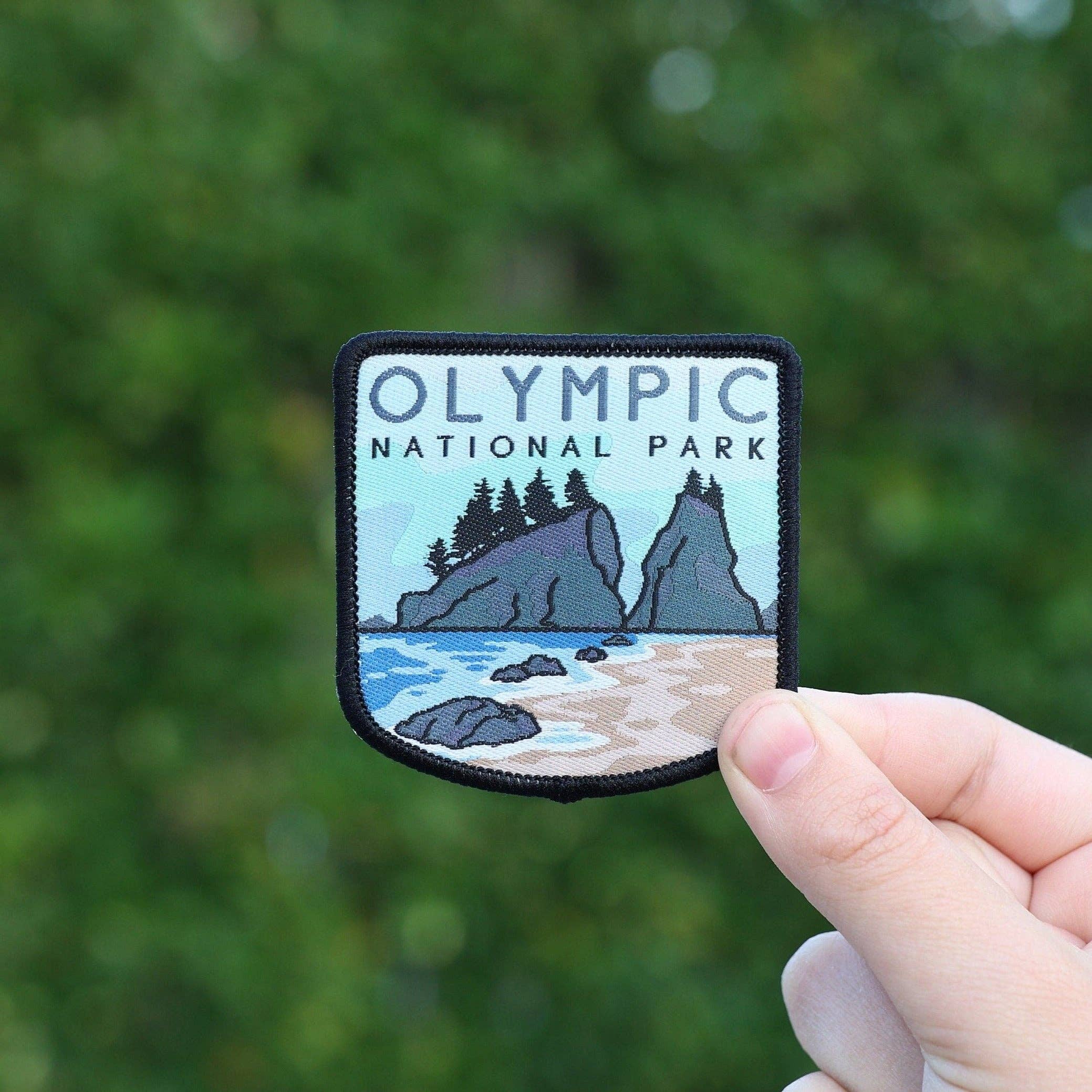 Olympic National Park Embroidered Patch, Iron-On or Sew-On