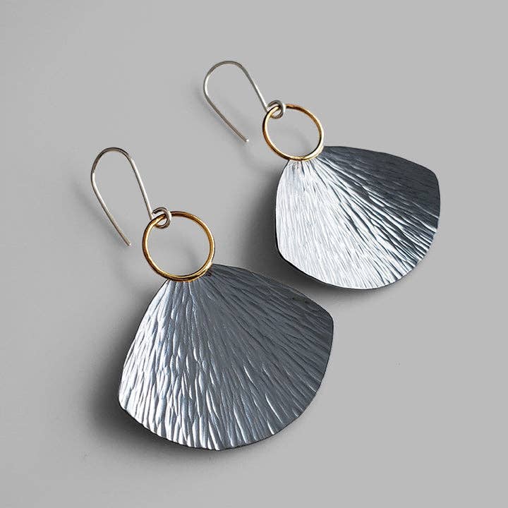 Mixed metal oxidized Sway Earrings