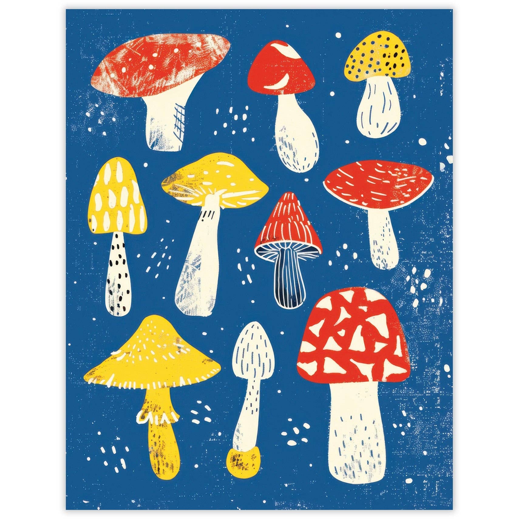 Mushrooms Blank Notecard